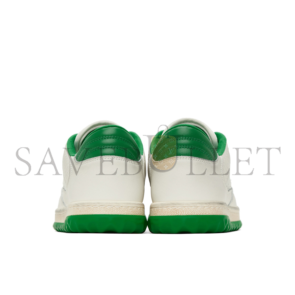 GUCCI OFF-WHITE & GREEN MAC80 SNEAKERS 